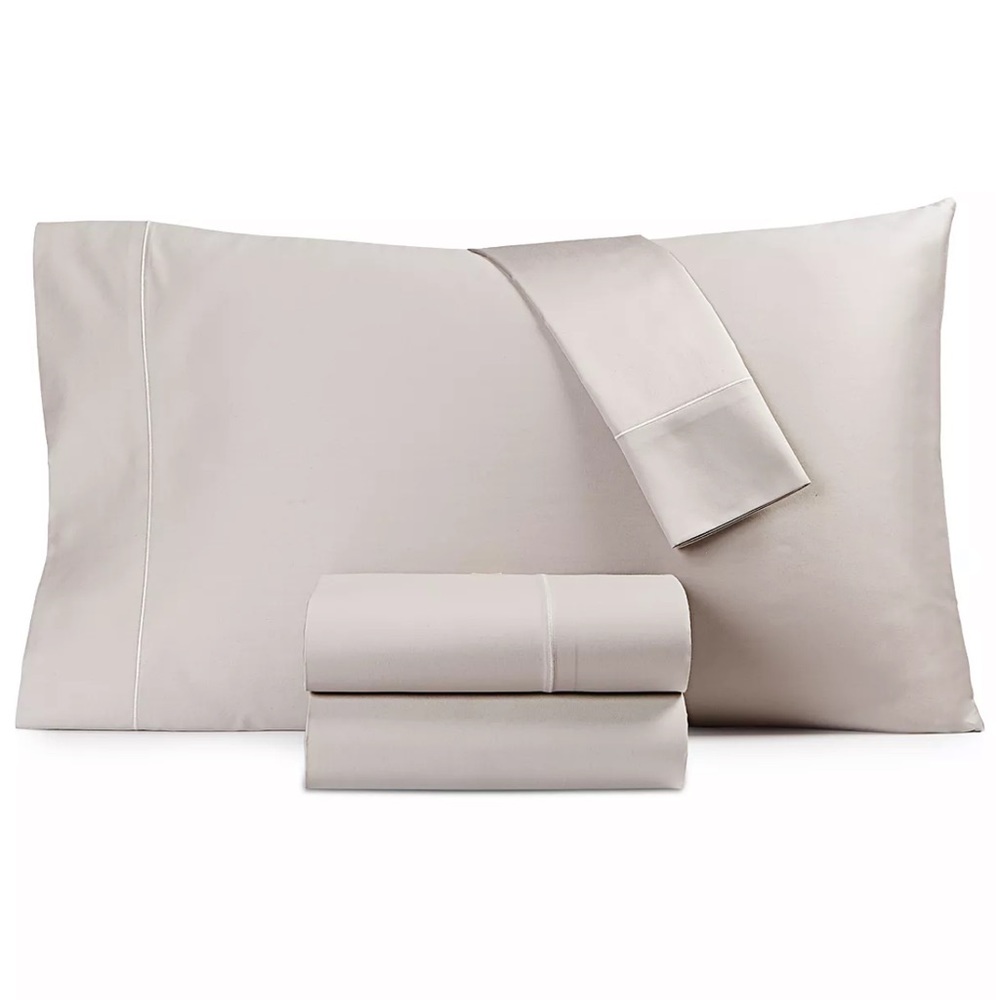 🧡 Hotel Collection 525 Thread Count Egyptian Cotton 4-Pc. Sheet Set Queen Grey